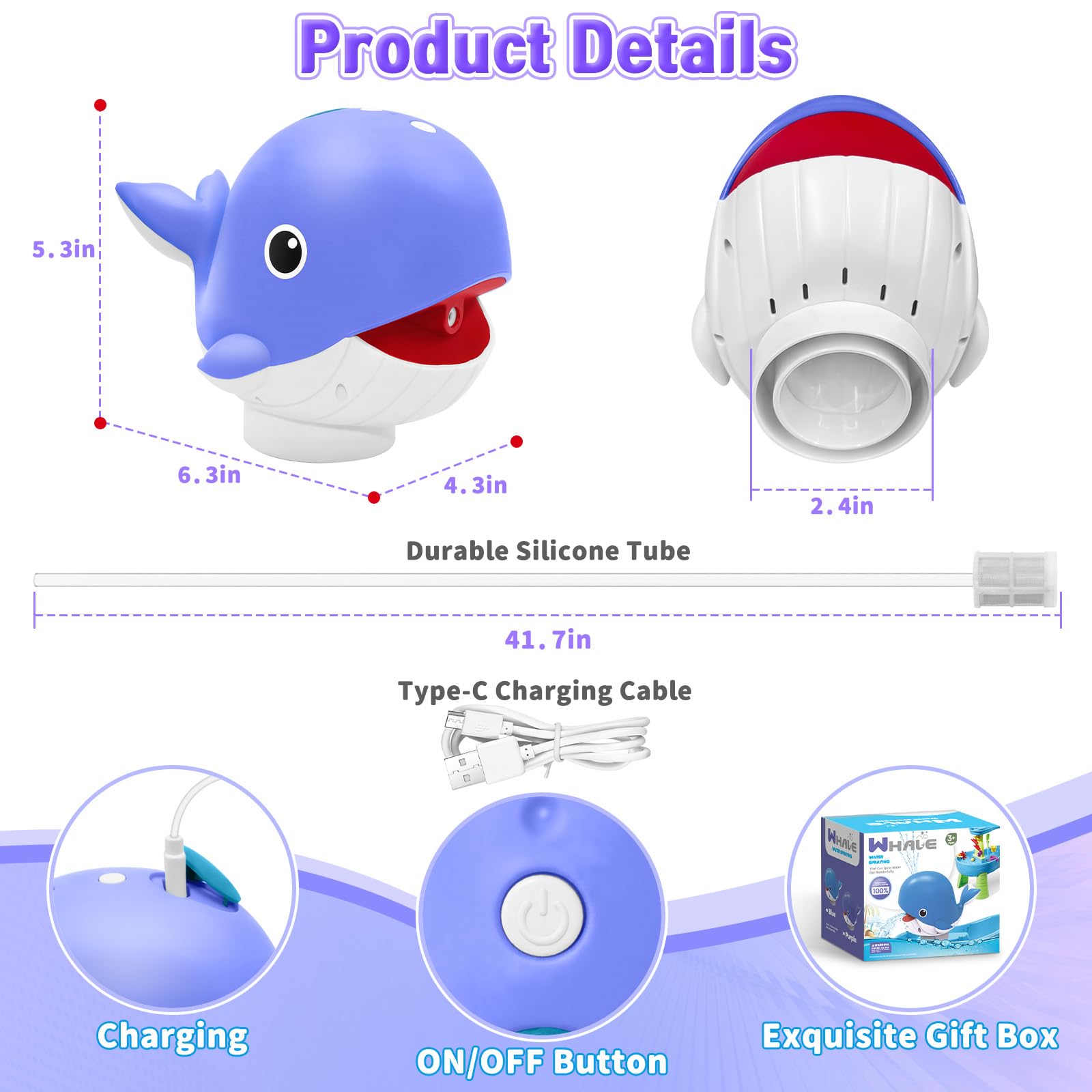 Infowush Whale Pump extended hose placement for flexible setup