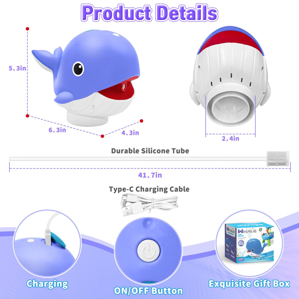 Infowush Whale Pump extended hose placement for flexible setup