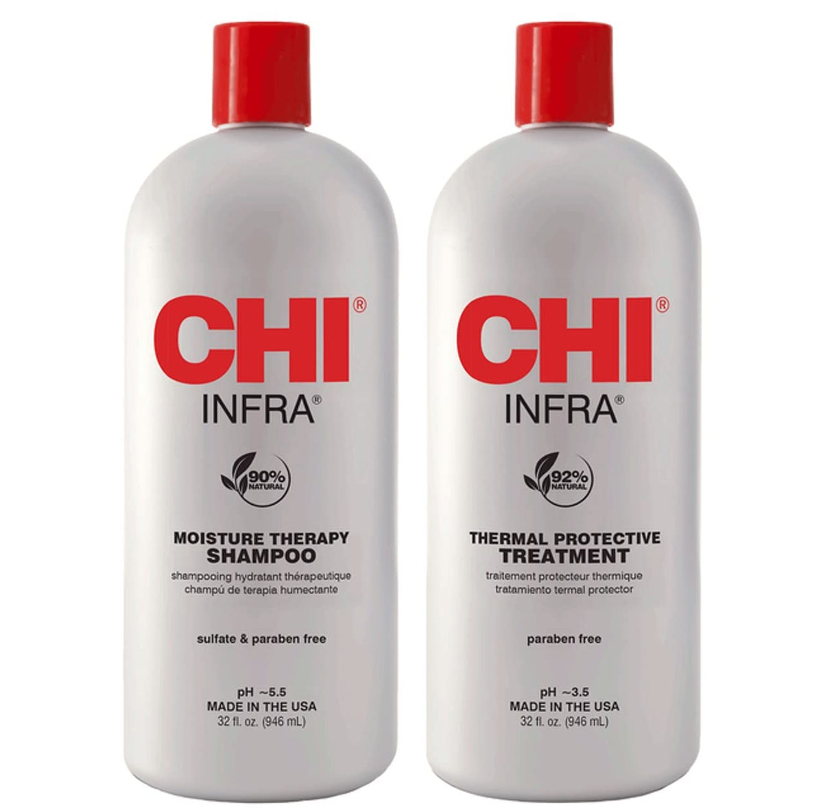 Infra Shampoo bottle front view for refreshing scalp cleanse.