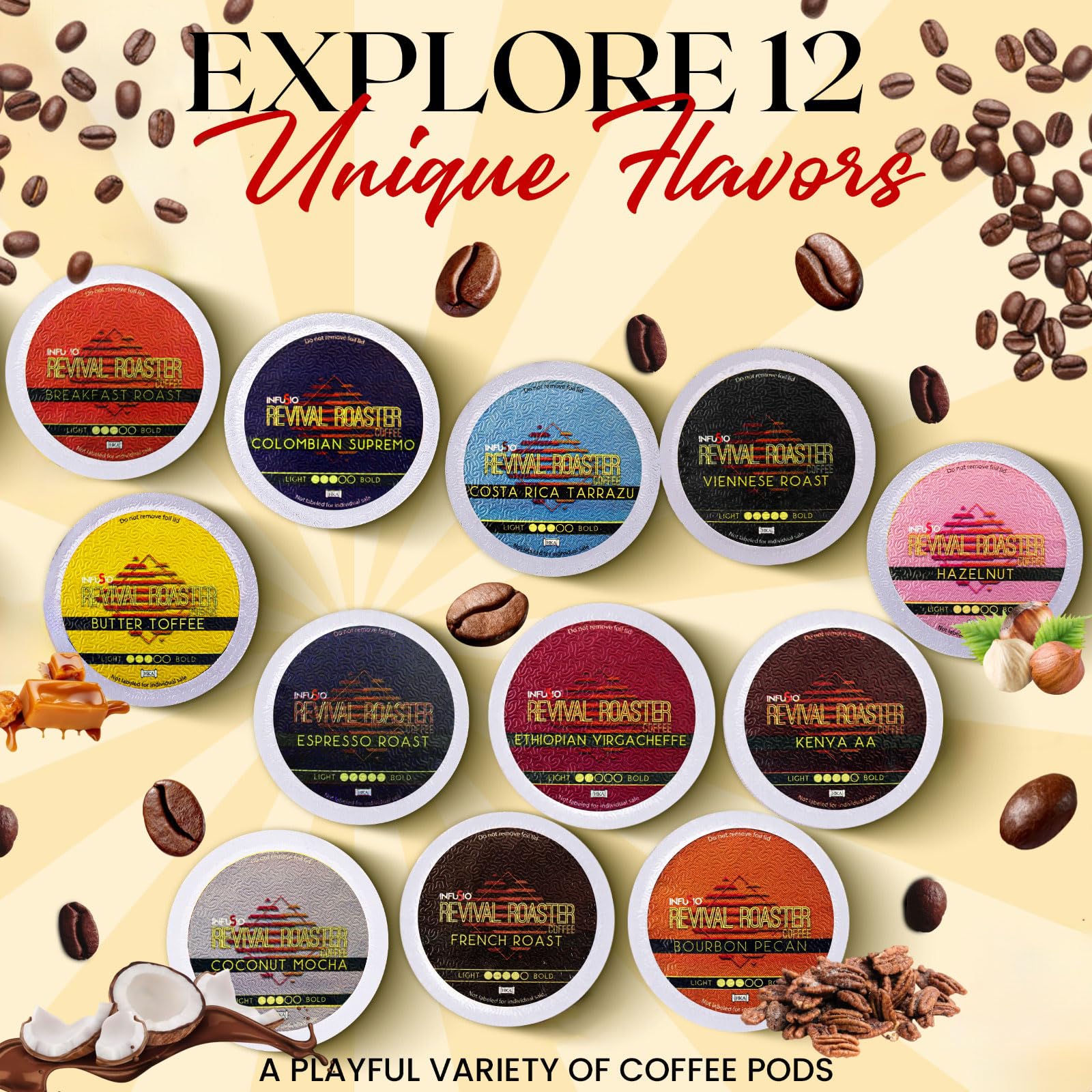 InfuSio Butter Toffee flavor pod delivers a creamy aroma with subtle sweetness.