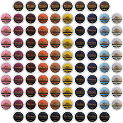 InfuSio variety-pack 96-count display shows 12 blends for Keurig compatibility and broad taste options.