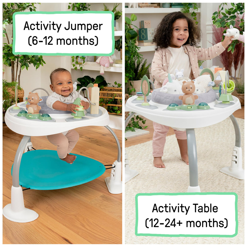 Ingenuity Spring & Sprout adjustable height positions support growing kids.