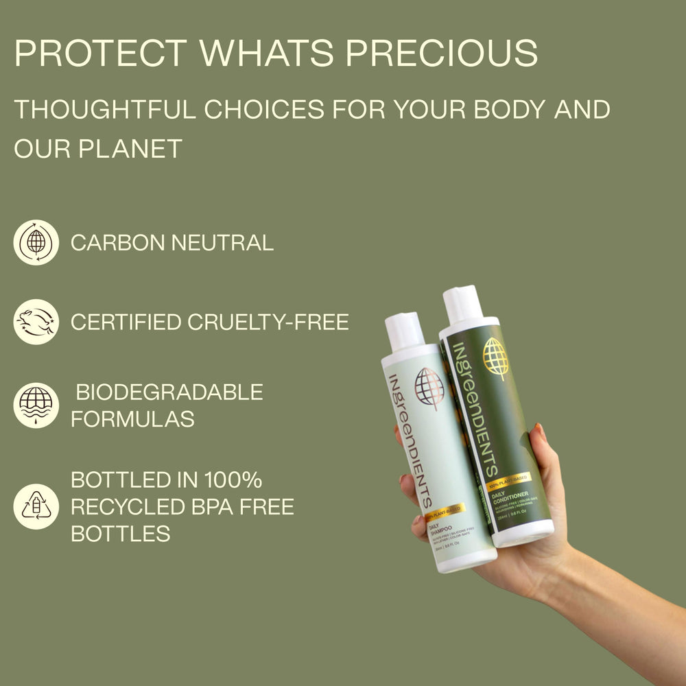 Ingreendients bottle made from recycled plastic for eco-friendly packaging