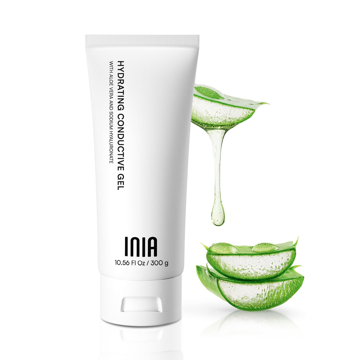 INIA micro-current conductive gel for facial hydration and device performance.