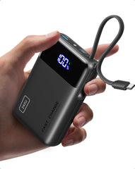 INIU 45W charger with built-in USB-C cable for convenient on-the-go charging