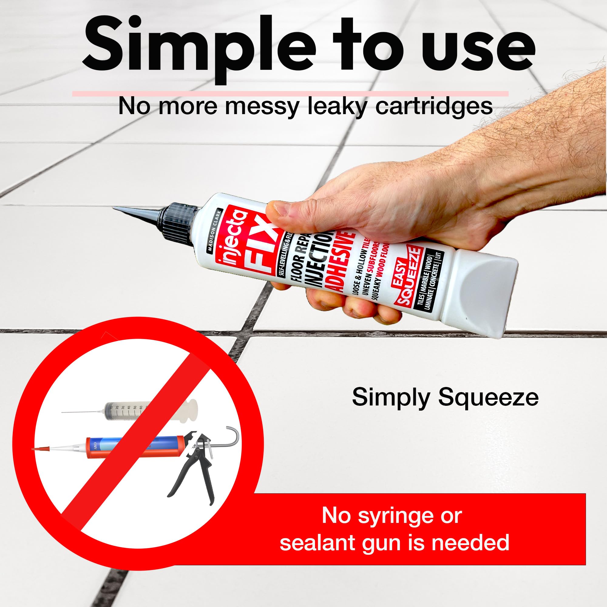 Indoor-outdoor use: adhesive suitable for concrete and plastic substrates
