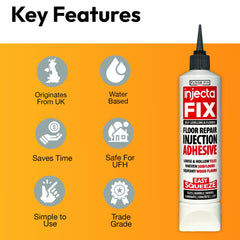 Floor-Fix Pro packaging shown for quick, professional repairs
