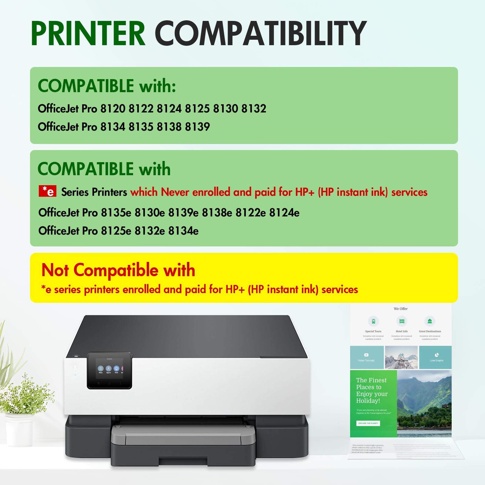 InkAlfa 923XL cyan cartridge with chip for vivid office documents