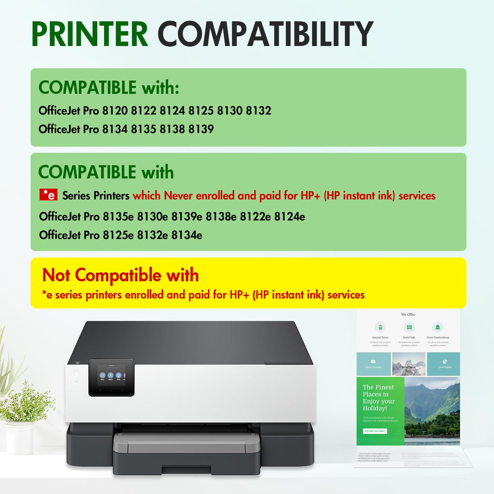 InkAlfa 923XL cyan cartridge with chip for vivid office documents