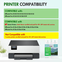 InkAlfa 923XL cyan cartridge with chip for vivid office documents