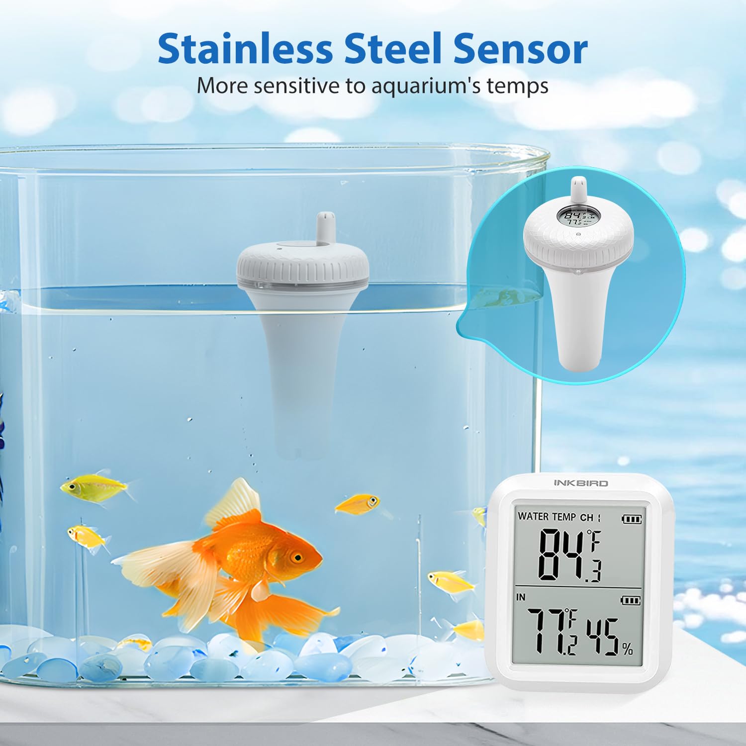 Inkbird IBS-P01R chemical-resistant probe suitable for pools and hot tubs