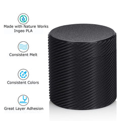 INLAND PLA Basics spool highlights ±0.02 mm dimensional accuracy for precise parts.