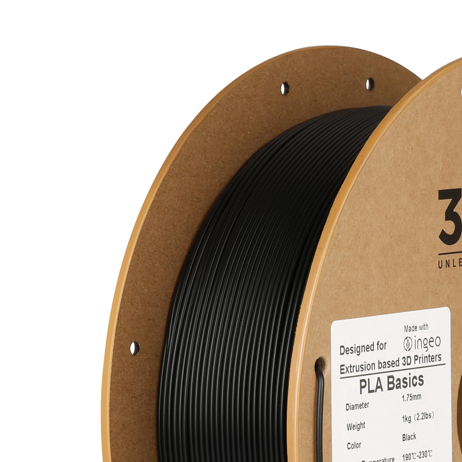INLAND PLA Basics vacuum-sealed, dried packaging minimizes moisture and prints cleanly.