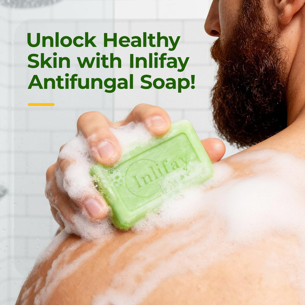 Inlifay antifungal soap bar gym bathroom setting supports active comfort
