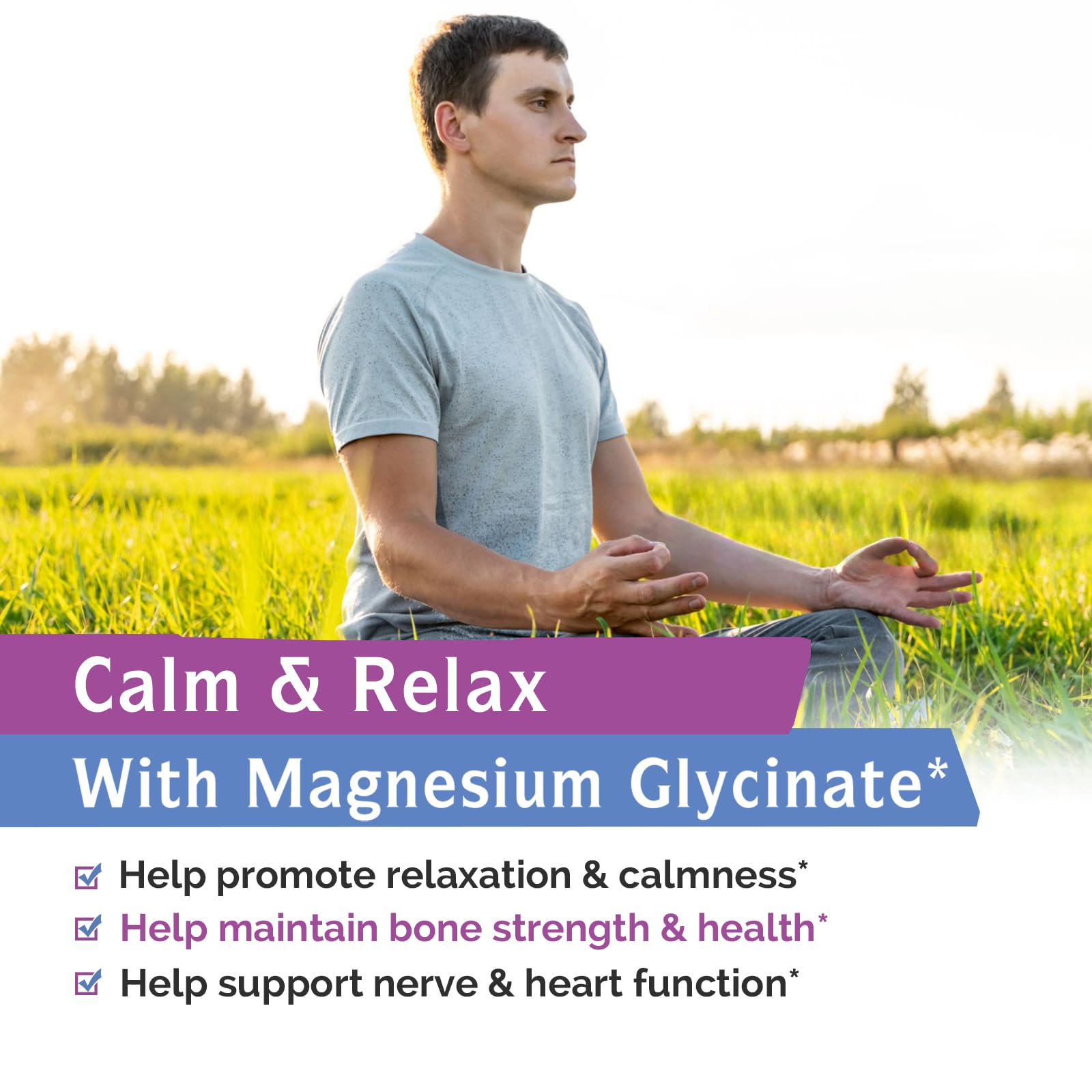 Innate Vitality magnesium glycinate USA-made packaging badge