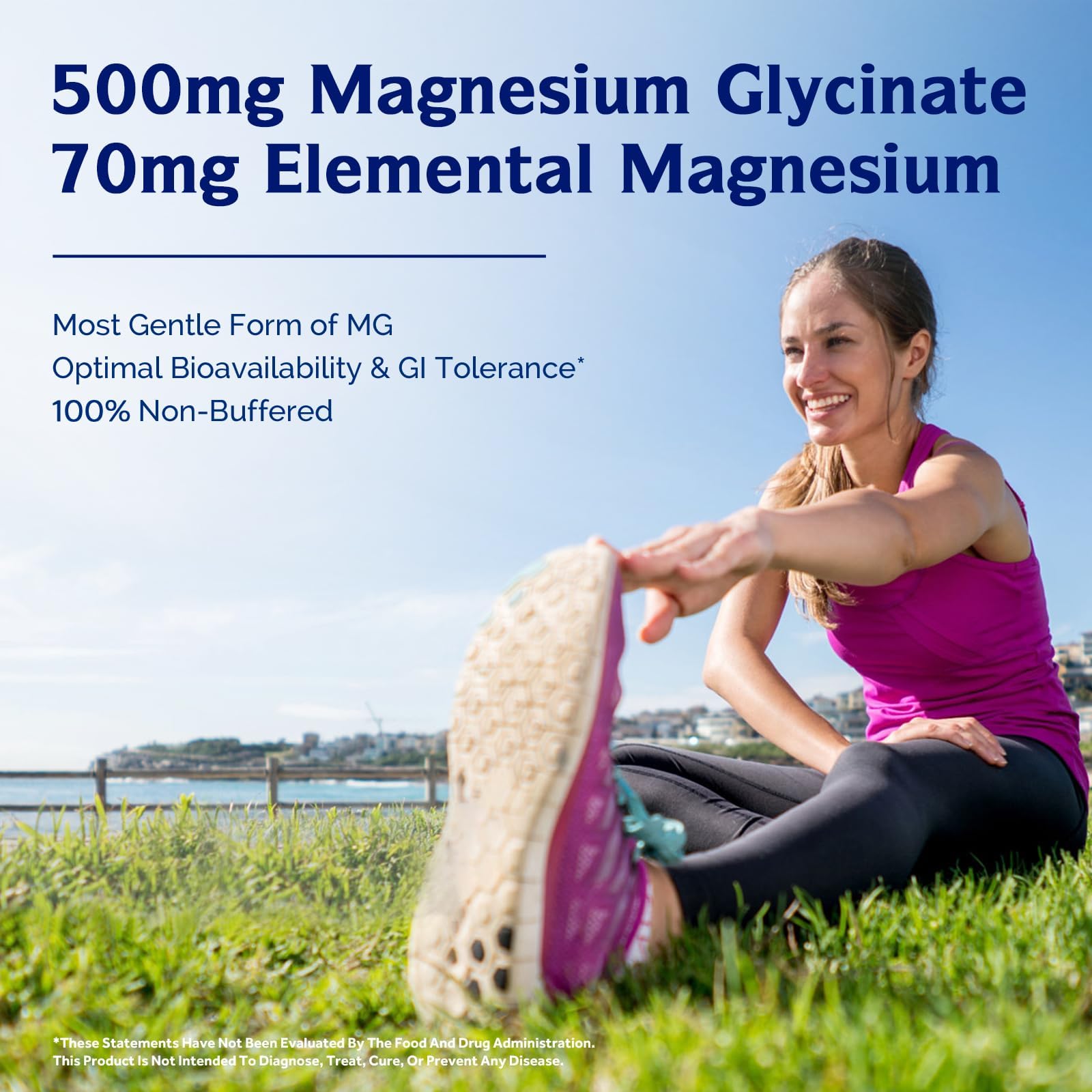 Innate Vitality Magnesium Glycinate label noting gluten-free and non-GMO ingredients.