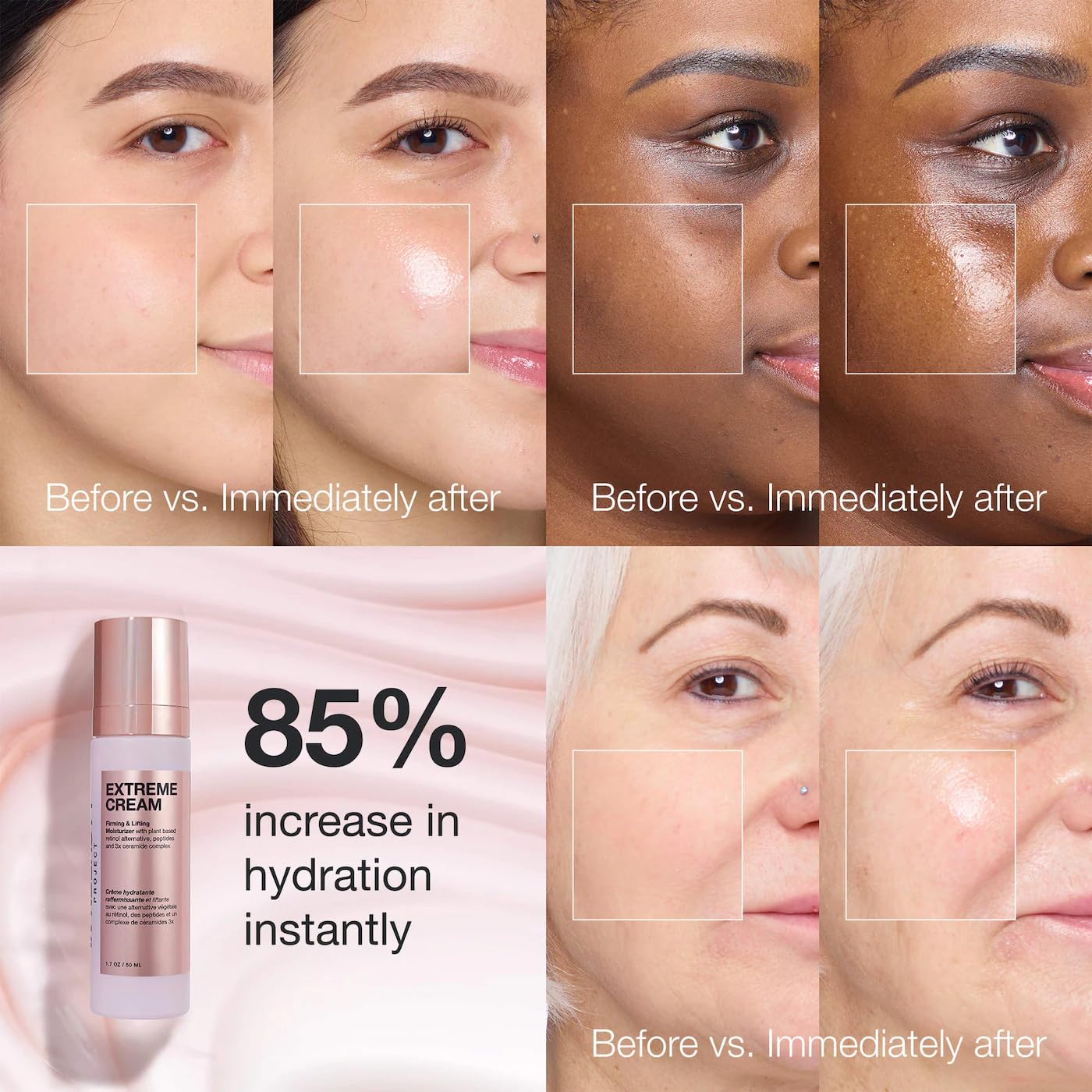 Innbeauty Project Extreme Cream application on hand demonstrating smooth absorption