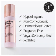 Innbeauty Project Extreme Cream ingredients reveal peptides and ceramides for smooth skin.