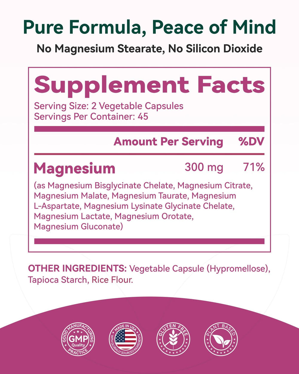 Inner Brightness magnesium capsules ready for your daily wellness ritual