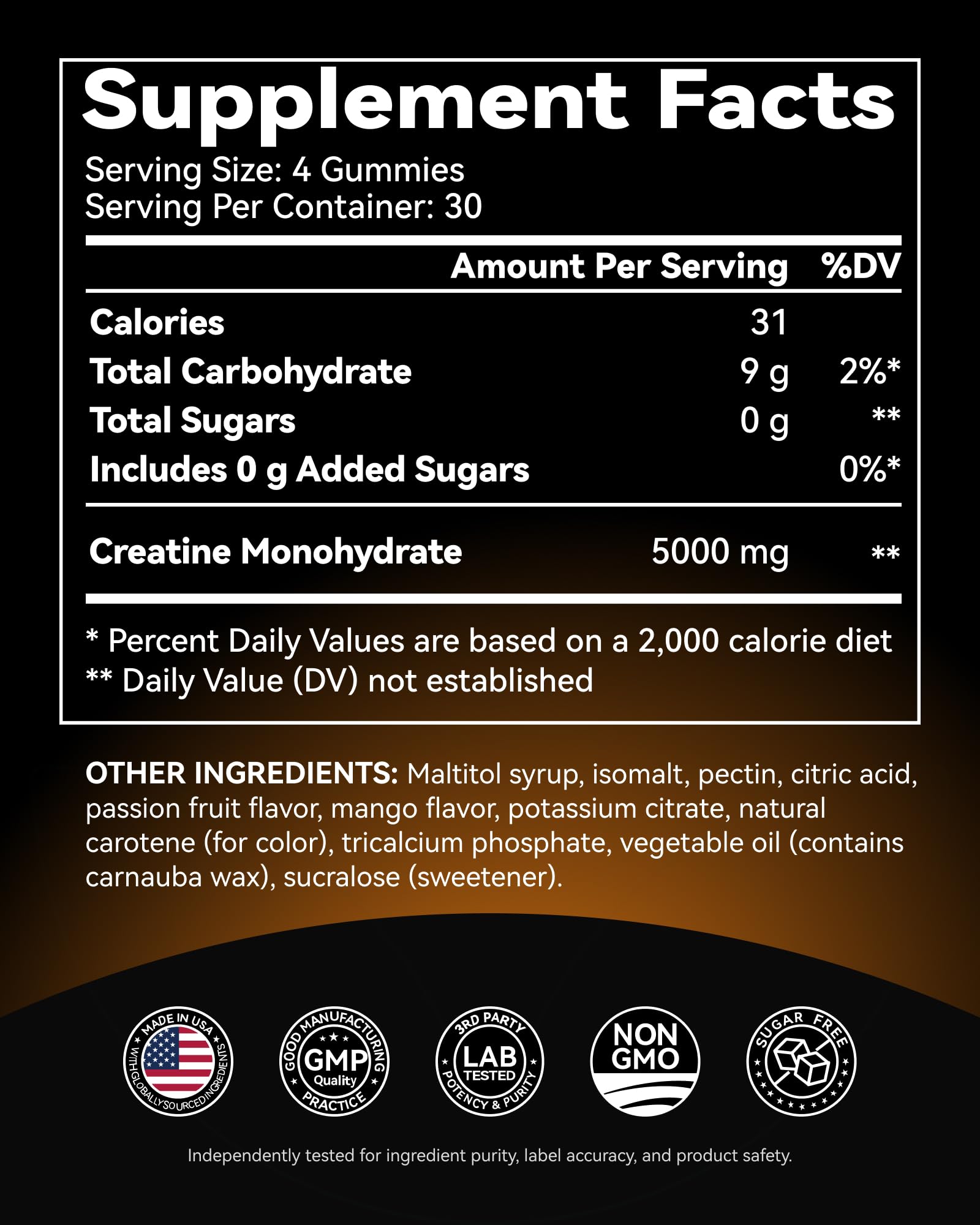 Inner Brightness USA-made facility seal on bottle