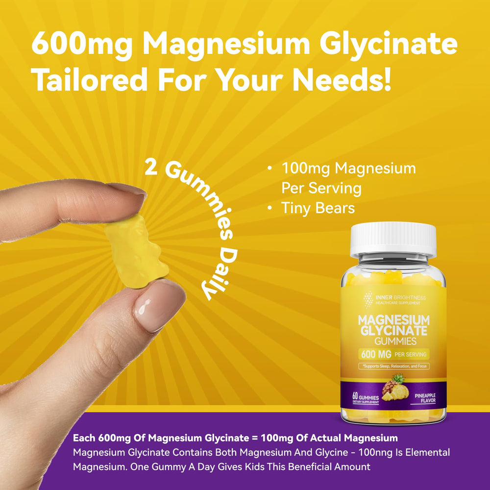Bottle showing both kids and adults enjoying Inner Brightness gummies.