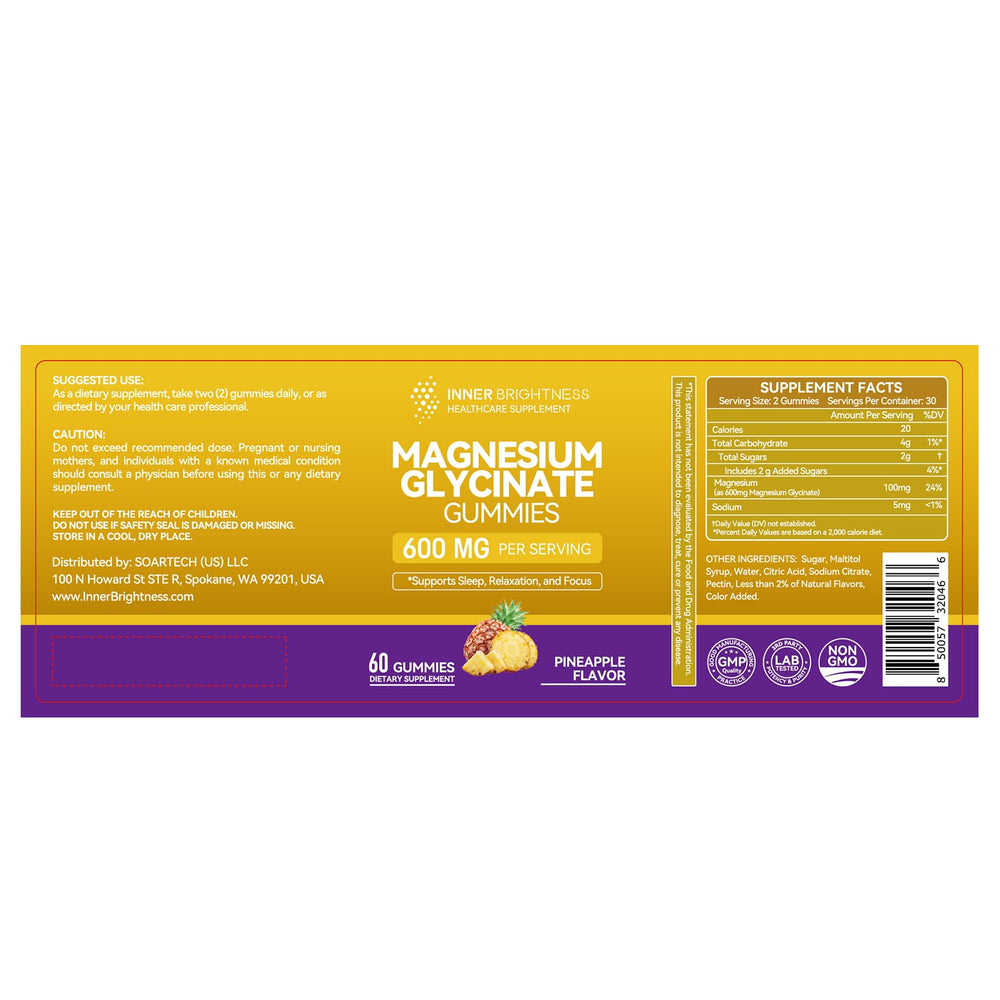 Lab purity symbol on Inner Brightness packaging suggests high-quality manufacturing.