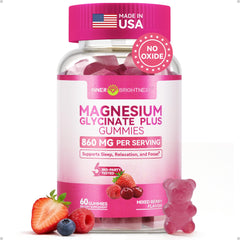Inner Brightness Magnesium Glycinate Plus Gummies bottle showing sugar-free daily magnesium support