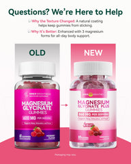 Inner Brightness gummies berry close-up highlighting sugar-free, tasty magnesium.