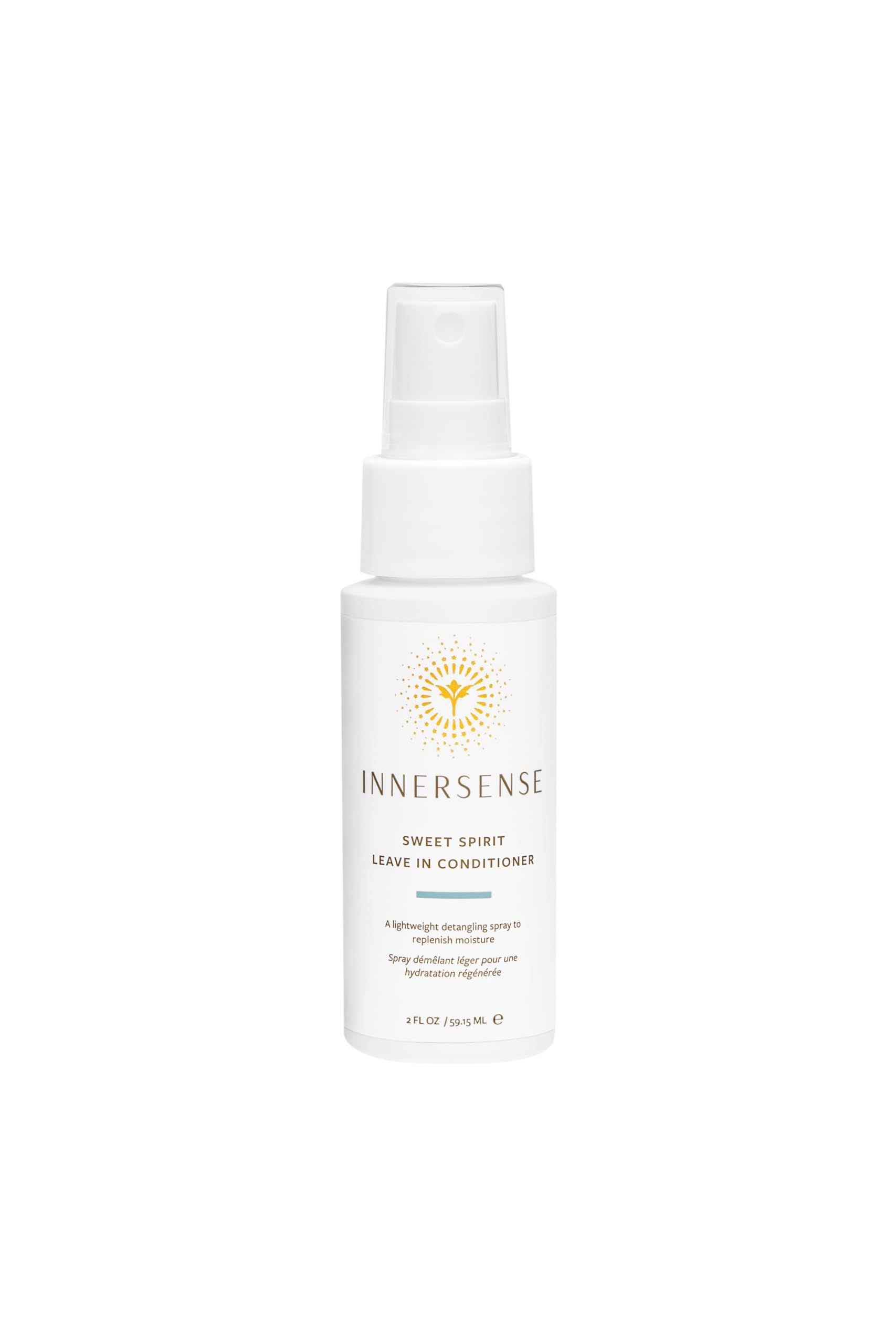 INNERSENSE Coarse hair use-case shows thick, thirsty strands getting moisture.
