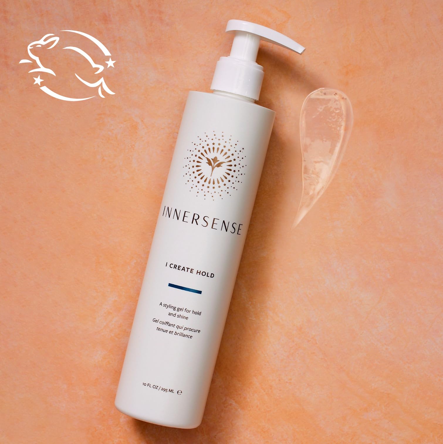 INNERSENSE I Create Hold Gel damp hair usage demonstrates root-to-end styling.