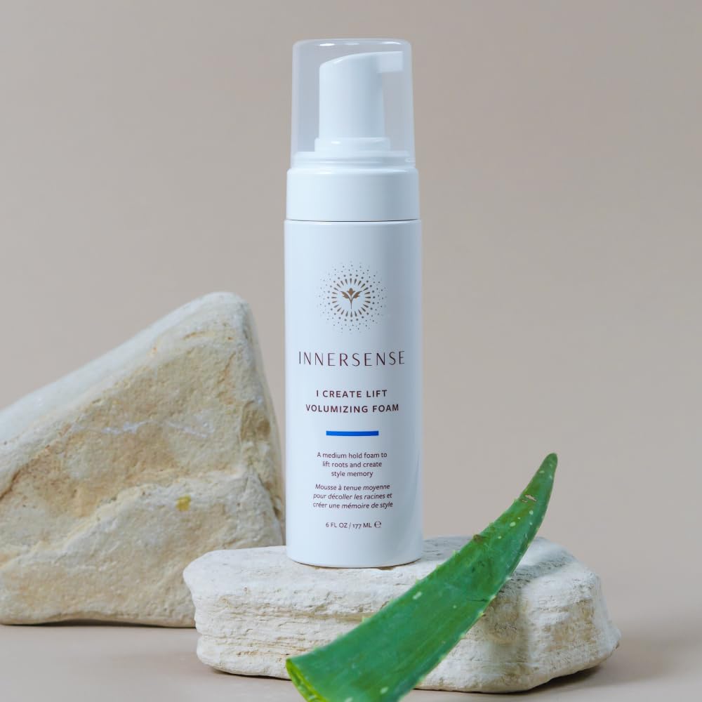 INNERSENSE I Create Lift new packaging highlights sustainable vegan haircare.