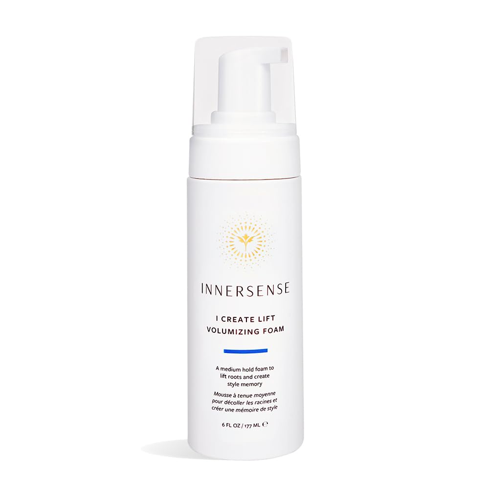 INNERSENSE I Create Lift foam boosts root lift for fuller-looking hair.
