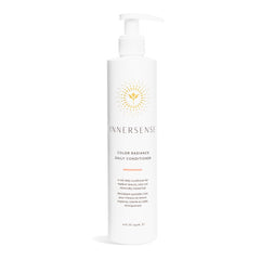 INNERSENSE Organic Beauty color radiance daily conditioner bottle shows hydration for color-treated hair