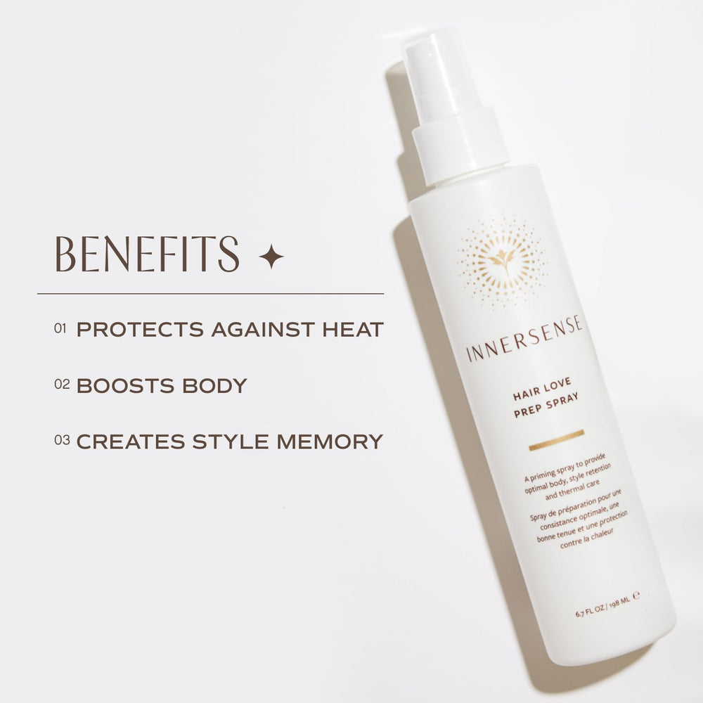 INNERSENSE Vitamin B and Rice Protein support strength and shine during use.
