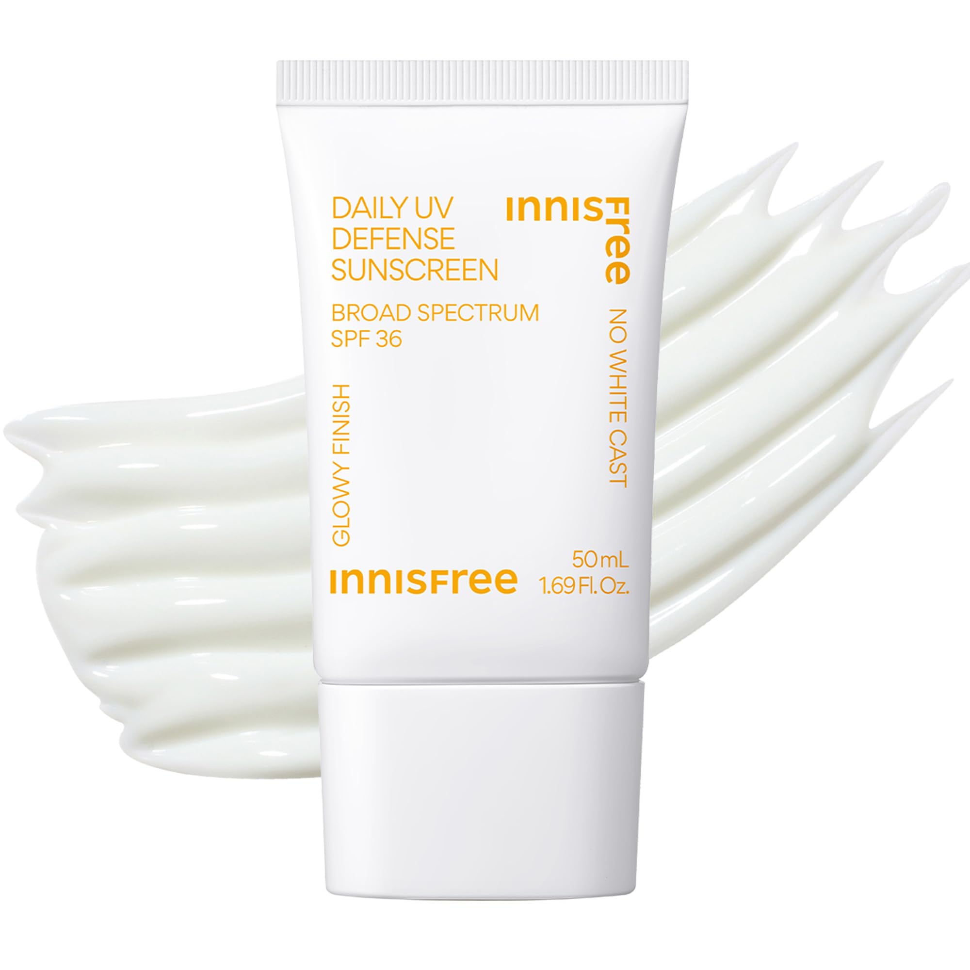 Innisfree Daily UV Defense SPF 36 bottle front shows a lightweight, dewy sunscreen.
