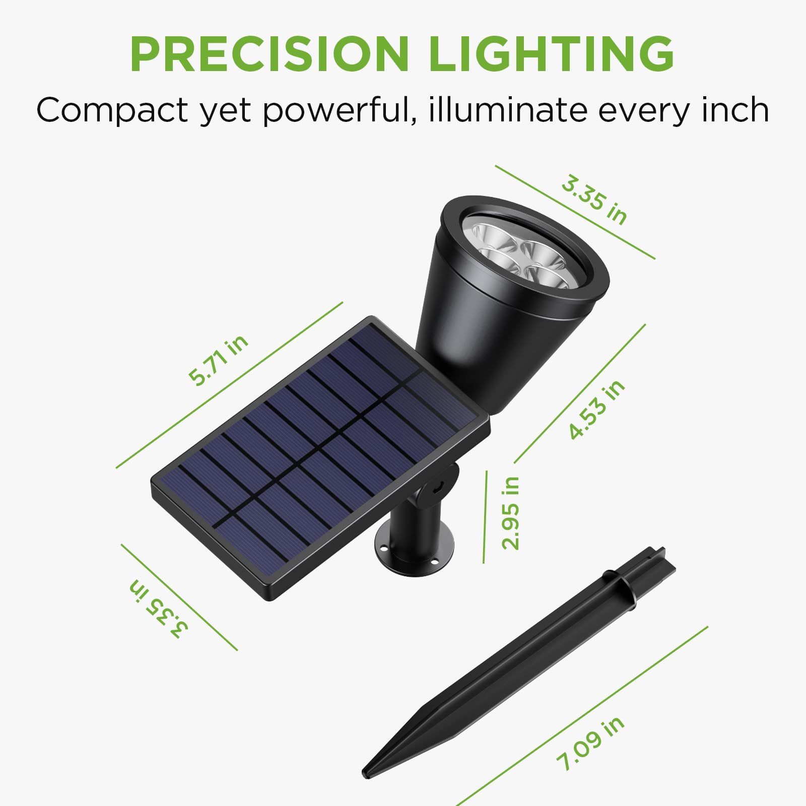 InnoGear pack-of-4 solar lights provides comprehensive yard illumination for larger spaces.