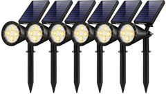 InnoGear outdoor solar lights with adjustable panel for efficient sun capture and placement