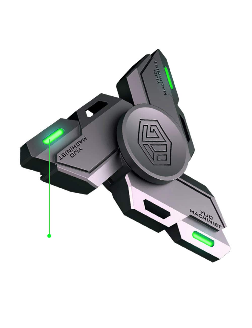 INNOPLUS fidget spinner glows in the dark after light exposure for subtle visual flair.