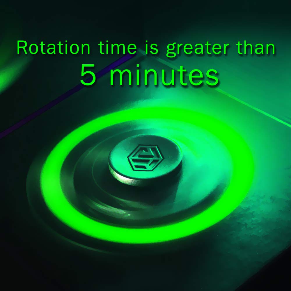 Durable zinc alloy body ensures smooth spins and long-lasting use.