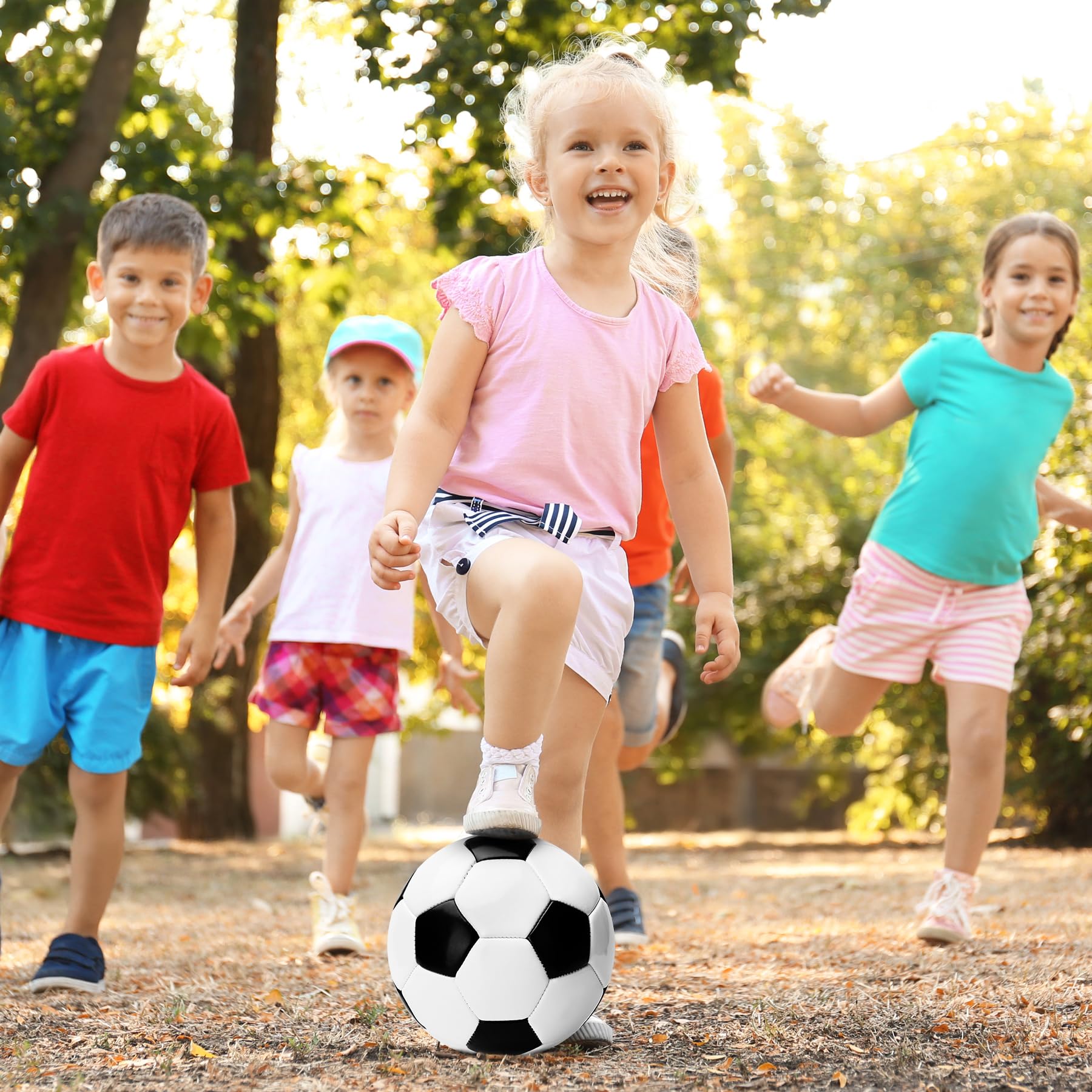 Innotoys soccer ball size 3 deflated with pump soft PVC for kids
