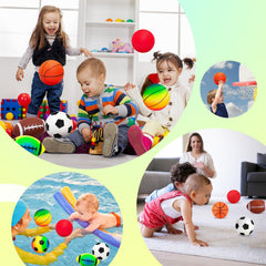 Innotoys soft balls pump included for quick inflation and versatile play.