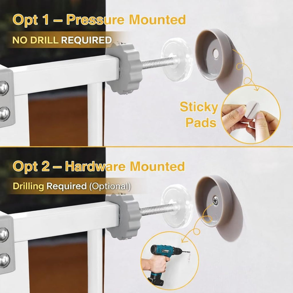 InnoTruth two-way swing gate opens easily for busy homes.