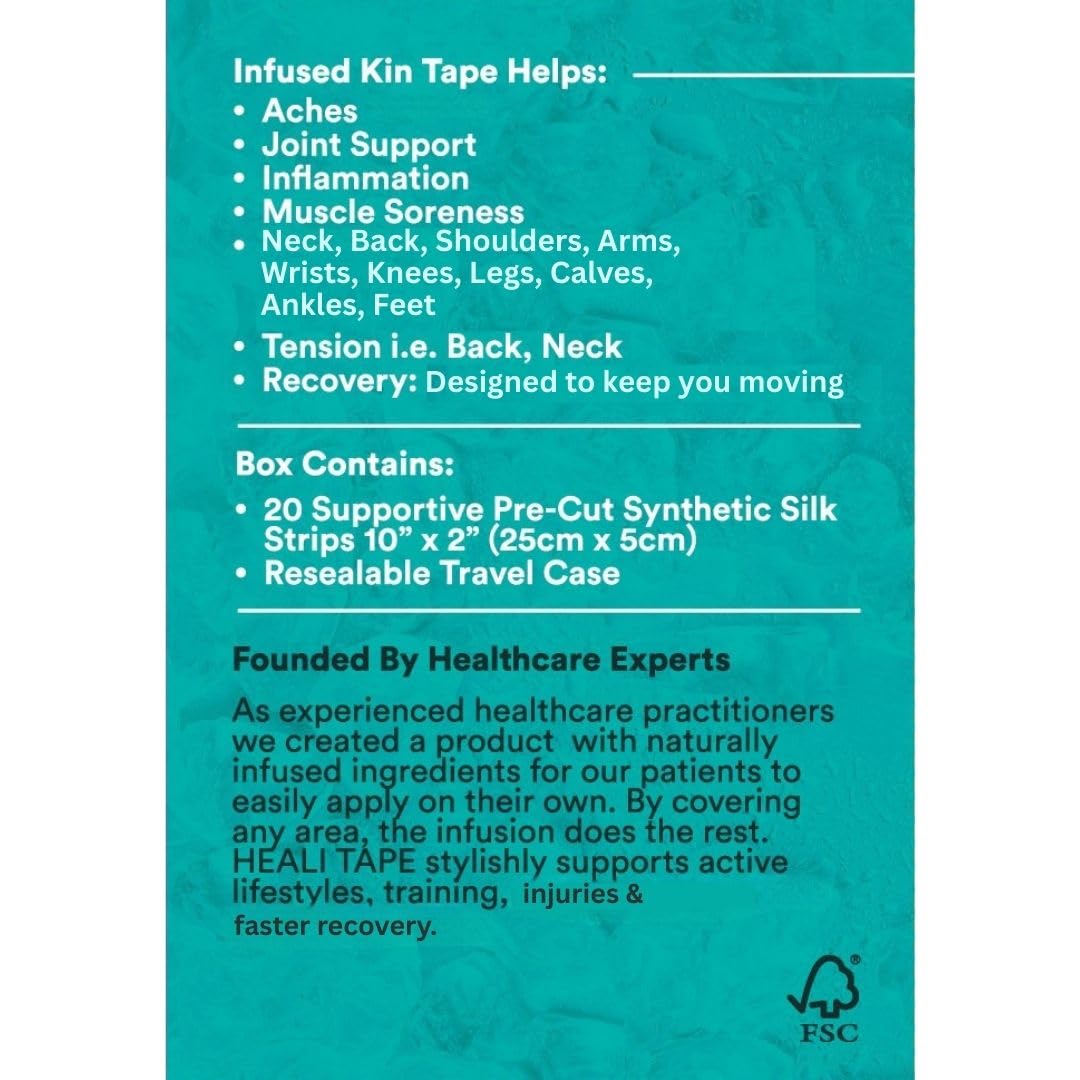 INNOVATIONS BY HEALI magnesium-infused tape may support natural muscle and joint comfort