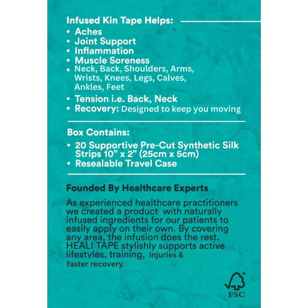 INNOVATIONS BY HEALI magnesium-infused tape may support natural muscle and joint comfort