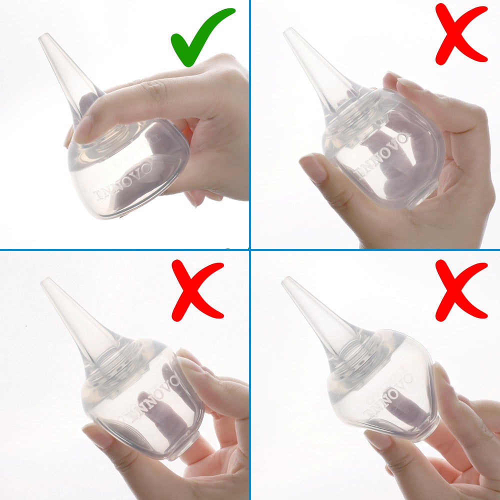 Newborn-safe silicone material suitable for delicate noses.