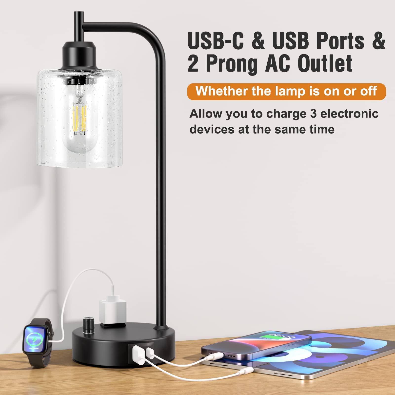 Innqoo two-pack lamps suitable for bedrooms and desks.