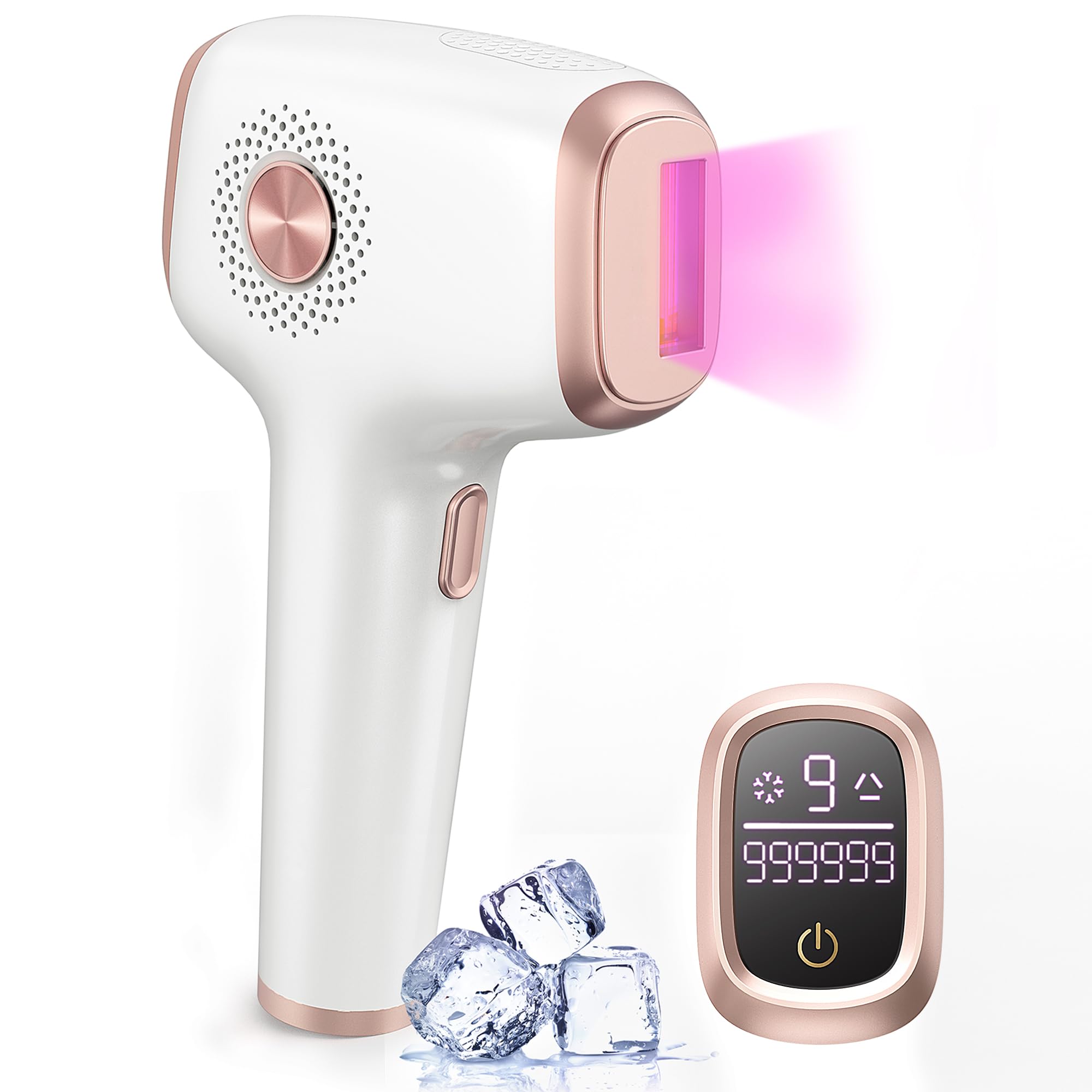 INNZA IPL device front view for at-home hair removal with ice cooling