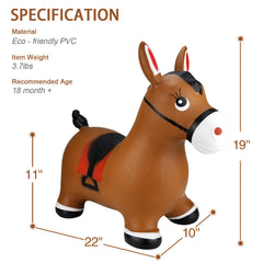 Soft body INPANY horse hopper provides gentle fun for toddlers