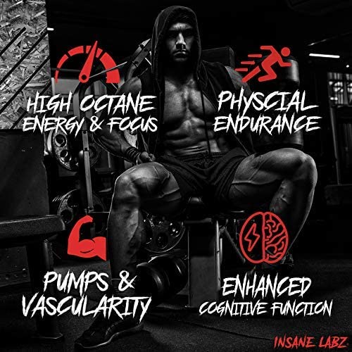Gym scene with focused athlete and timer using Psychotic Gold.