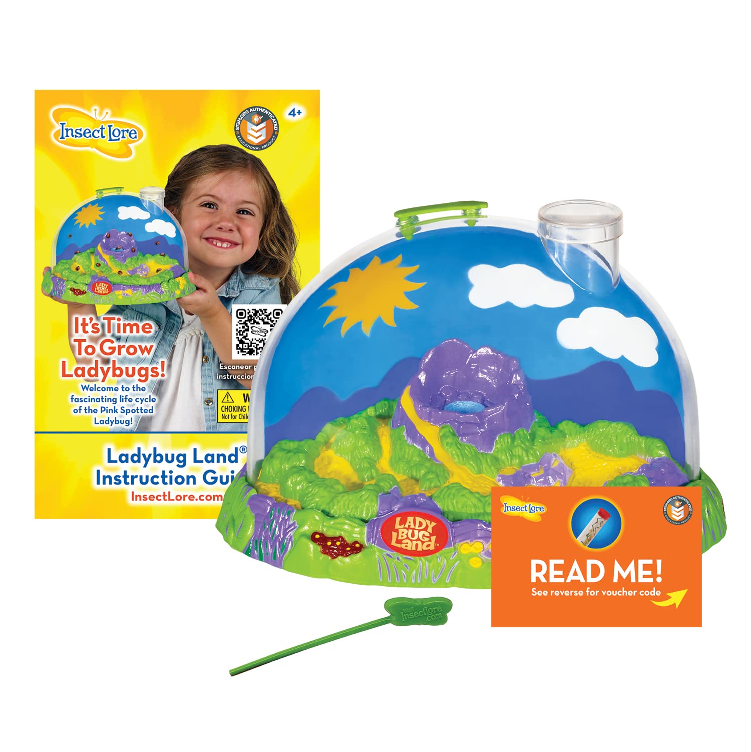 Insect Lore Ladybug Land domed habitat for up-close metamorphosis viewing